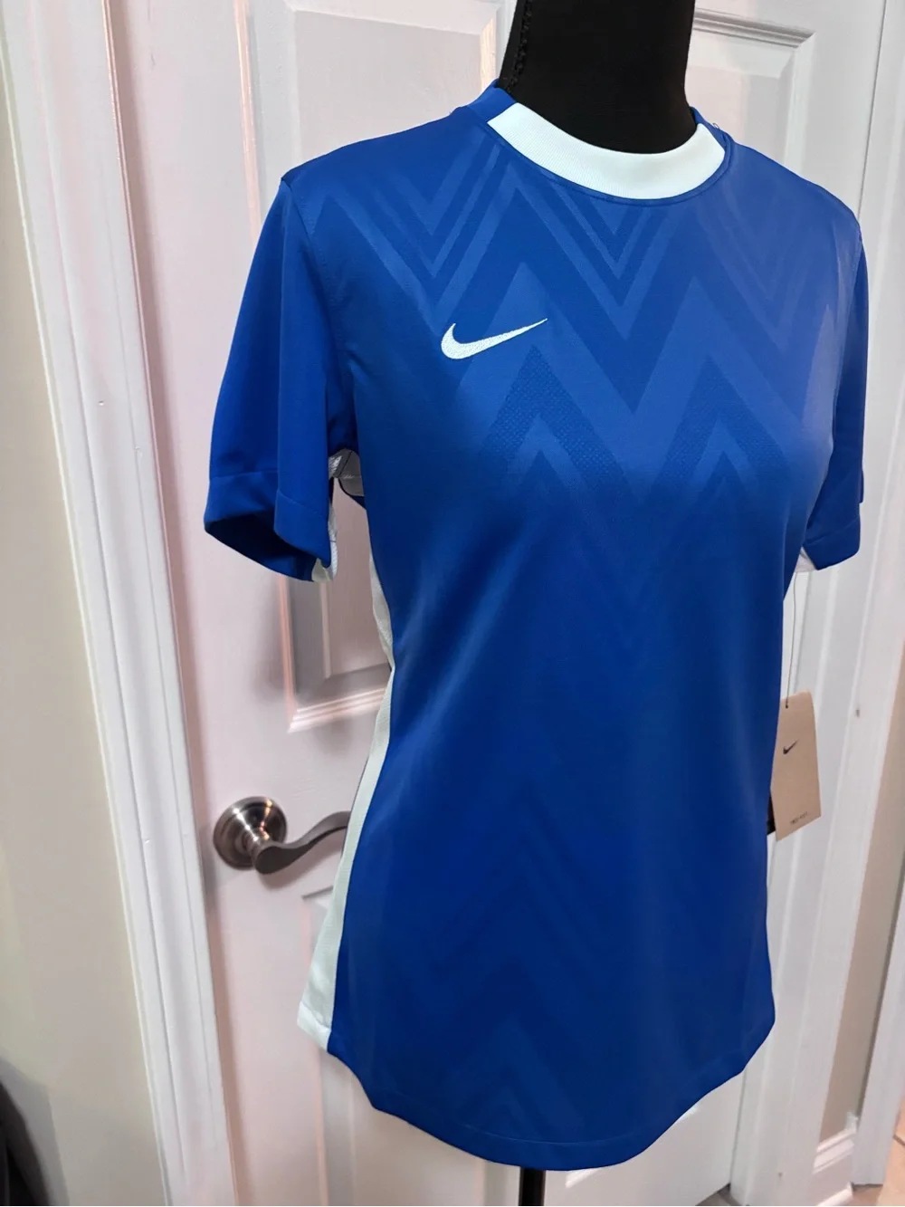 Nike Women's Blue Short-Sleeve Soccer/Football Jersey